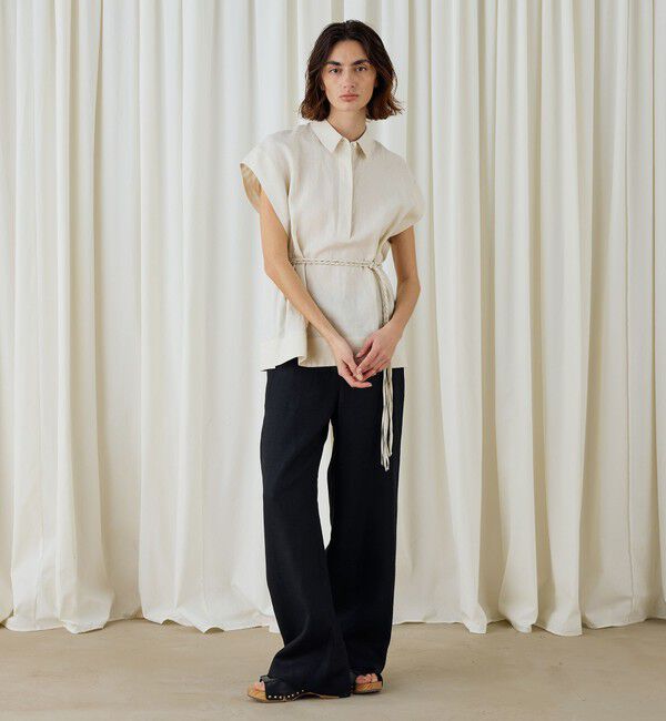 DES PRES「スパークリネン　ボクシーブラウス」|シャツ・ブラウス|