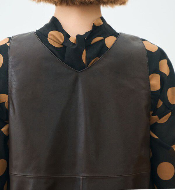 TOMORROWLAND collection「ベジタブルレザー フロンタブルジレ」|ベスト・ジレ|