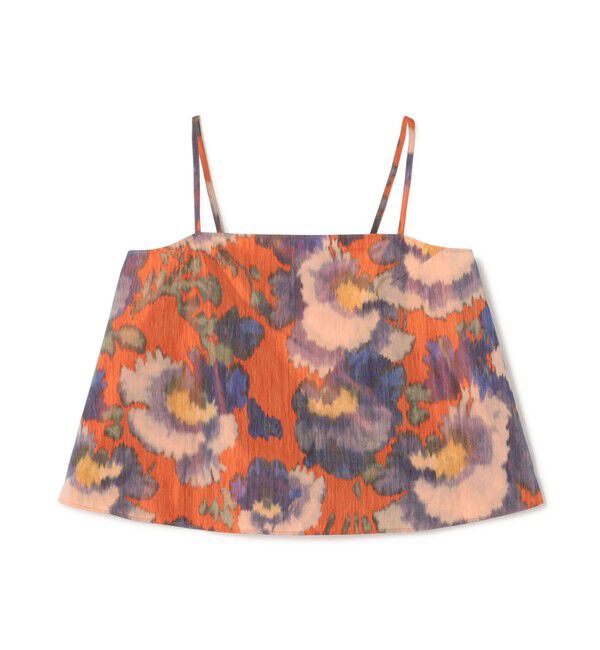 TOMORROWLAND collection「ヴァーミリオンプリント トラペーズキャミソール」|その他|28 オレンジ系