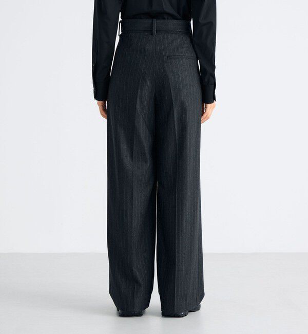 Edition「ストレッチフラノ ベルテッドスラックス」|スラックス|