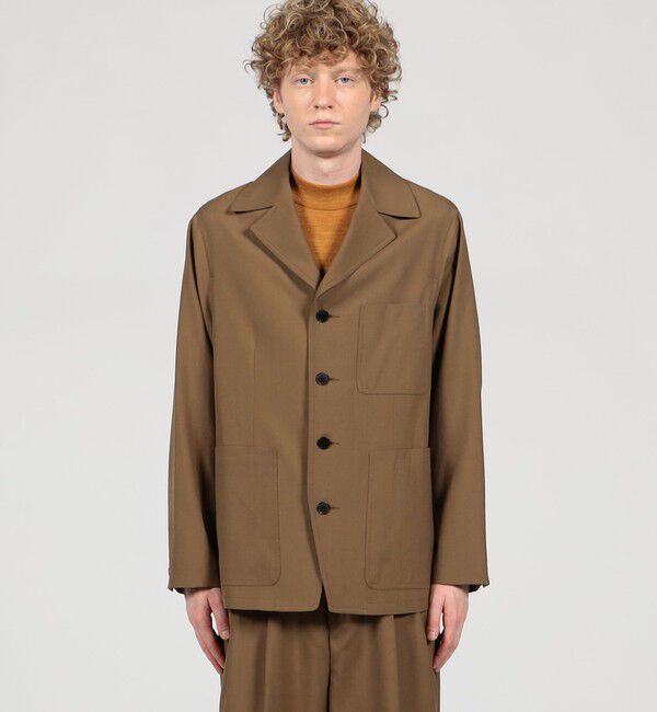 TOMORROWLAND MENS「SUPER120&rsquo;Sウール シングルブレステッド 4Bバルカラージャケット」|テーラードジャケット|