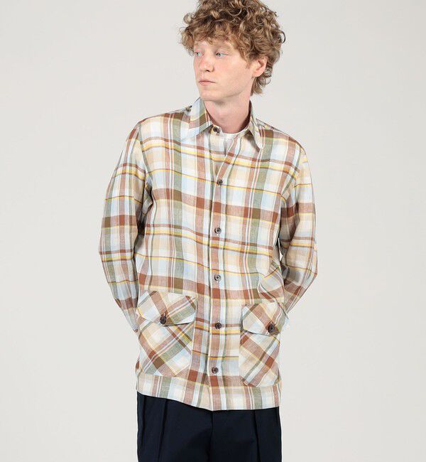 TOMORROWLAND BUYING WEAR「ERRICO FORMICOLA リネン オーバーシャツ」|シャツ・ブラウス|