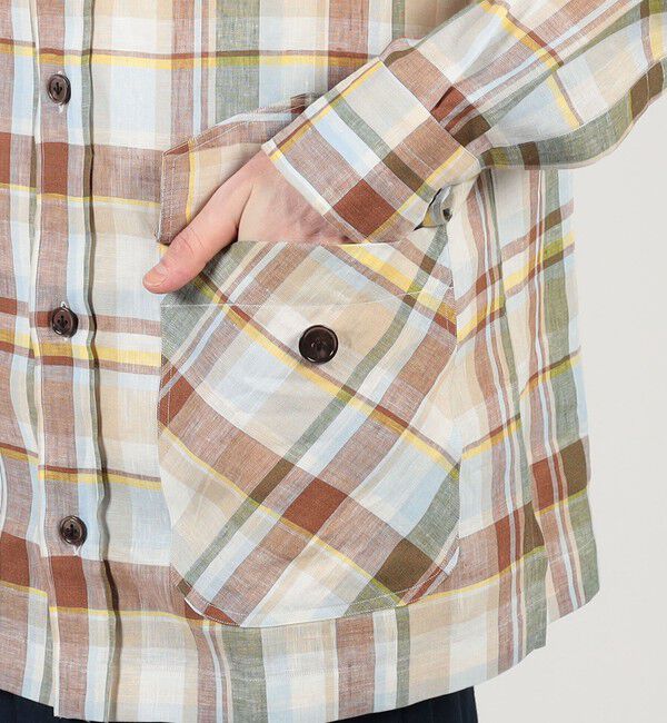 TOMORROWLAND BUYING WEAR「ERRICO FORMICOLA リネン オーバーシャツ」|シャツ・ブラウス|