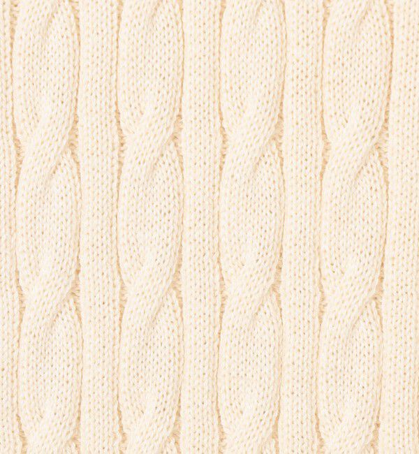 TOMORROWLAND MENS「コットンシルク Vネックプルオーバー ケーブルニット」|ニット・セーター|