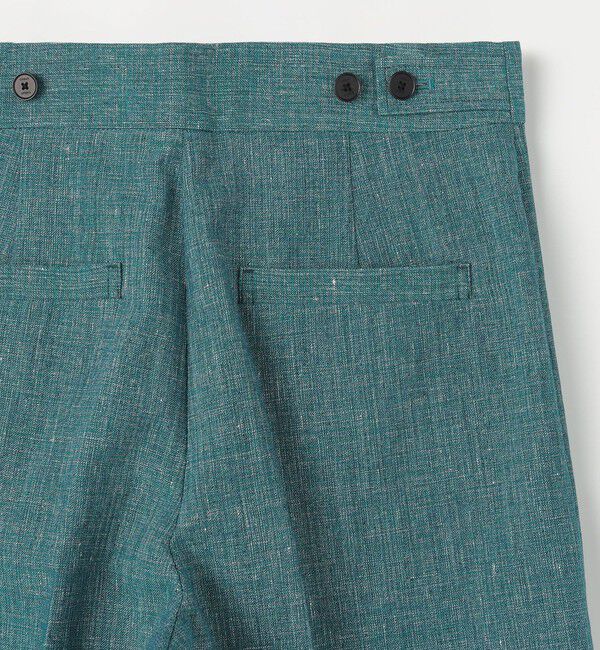 CABaN「コットンリネンスラブ ポケットワイドパンツ」|チノ|