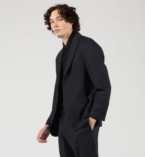 TOMORROWLAND MENS「ウールコットン ダブルジャガード シングルブレステッド2Bジャケット」|テーラードジャケット|