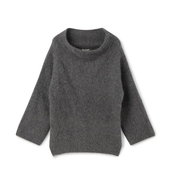 DES PRES「フォックスカシミヤ オフショルダープルオーバー」|ニット・セーター|15 グレー