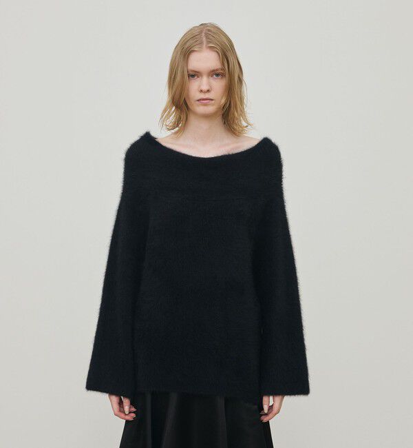 DES PRES「フォックスカシミヤ オフショルダープルオーバー」|ニット・セーター|