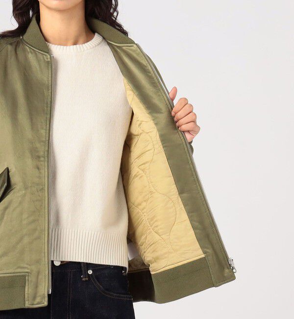 MACPHEE「コットンレーヨンモールスキン MA-1」|ブルゾン・スタジャン|