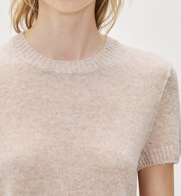 JAMES PERSE「ソフトフェザーウェイト カシミヤ ハーフスリーブニット WOKC3186」|ニット・セーター|