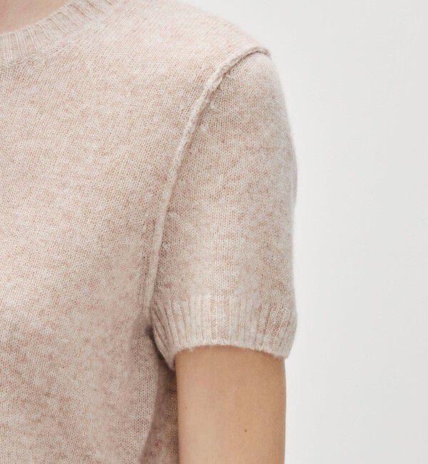 JAMES PERSE「ソフトフェザーウェイト カシミヤ ハーフスリーブニット WOKC3186」|ニット・セーター|