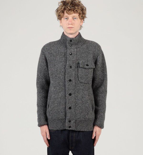 TOMORROWLAND MENS「ウールカシミヤシルク スタンドカラーニットブルゾン」|ニット・セーター|
