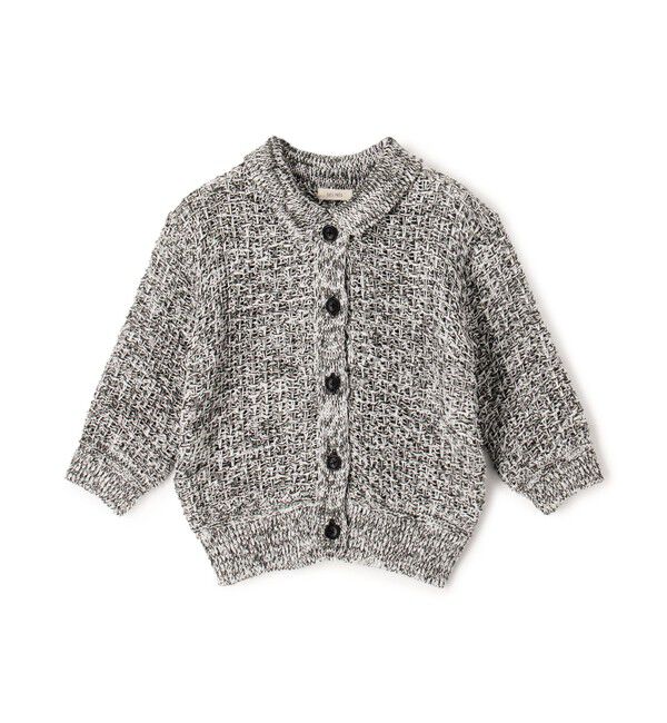 DES PRES「ギマコットン ハーフスリーブポロカーディガン」|カーディガン|14 グレー系