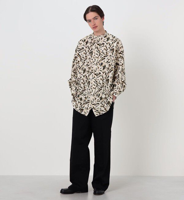 TOMORROWLAND BUYING WEAR「HAVERSACK ATTIRE コットン総柄 スタンドカラーロングスリーブシャツ」|シャツ・ブラウス|