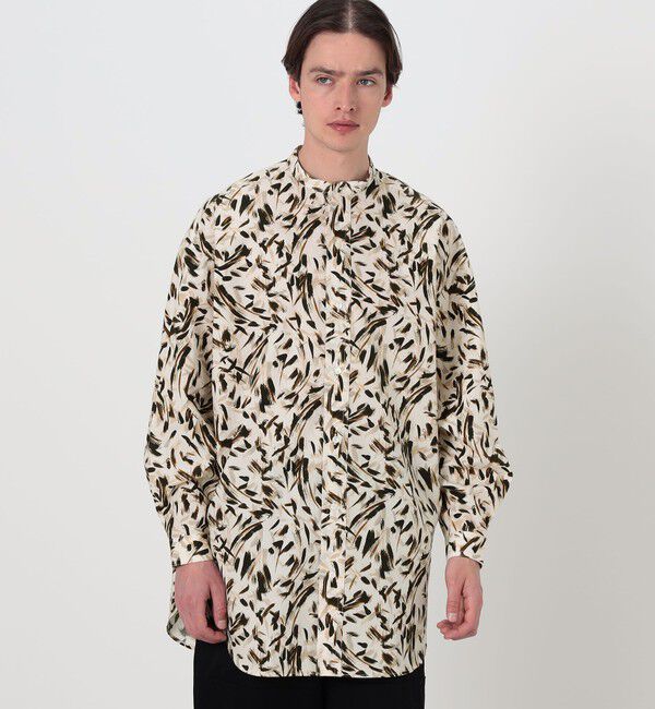 TOMORROWLAND BUYING WEAR「HAVERSACK ATTIRE コットン総柄 スタンドカラーロングスリーブシャツ」|シャツ・ブラウス|