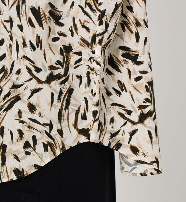 TOMORROWLAND BUYING WEAR「HAVERSACK ATTIRE コットン総柄 スタンドカラーロングスリーブシャツ」|シャツ・ブラウス|