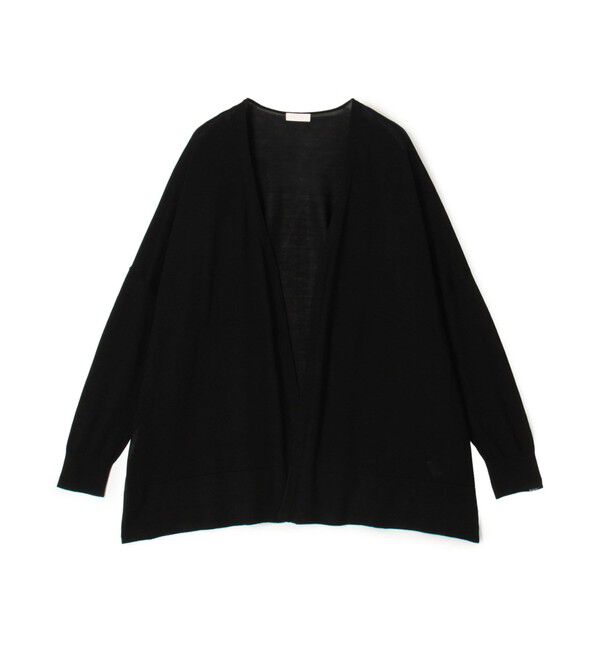 Ballsey「エヴァーシルク ワイドカーディガン」|カーディガン|19 ブラック