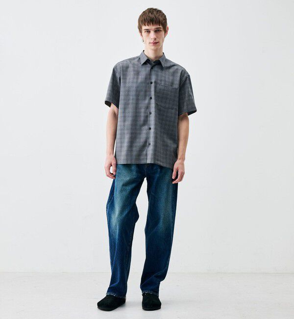 Edition「Super120's ウォッシャブルウール リラックスハーフスリーブシャツ」|シャツ・ブラウス|