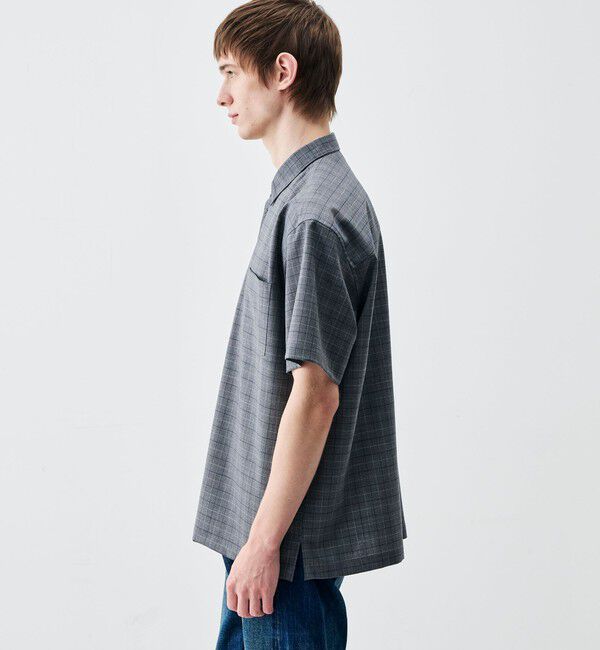 Edition「Super120's ウォッシャブルウール リラックスハーフスリーブシャツ」|シャツ・ブラウス|