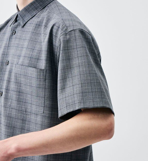 Edition「Super120's ウォッシャブルウール リラックスハーフスリーブシャツ」|シャツ・ブラウス|