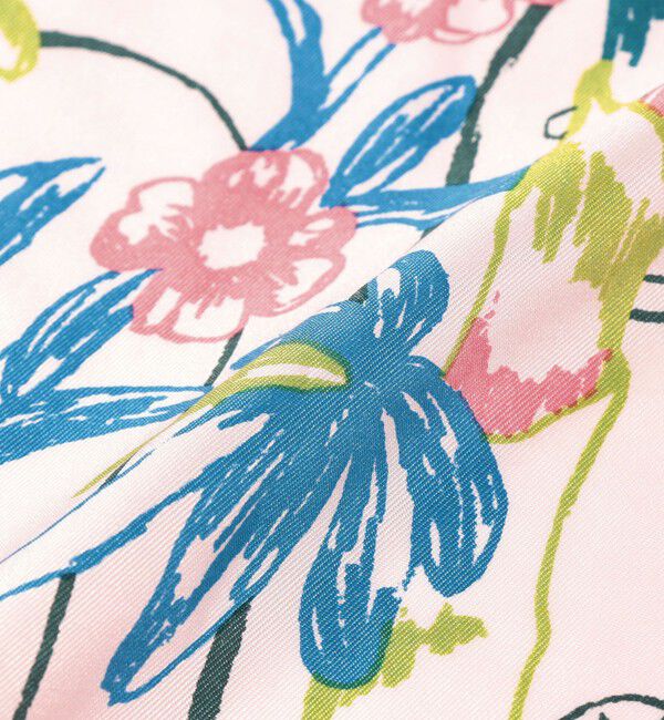 TOMORROWLAND GOODS「MANIPURI GARDEN シルクスカーフ」|バンダナ・スカーフ|