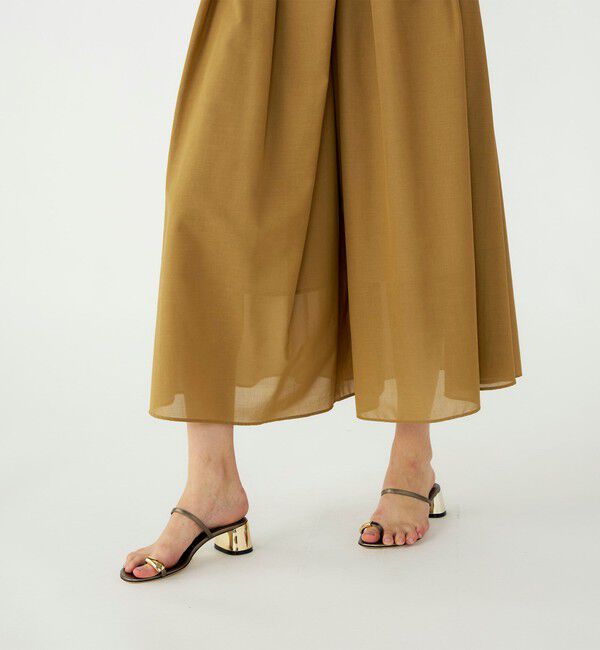 Ballsey「クリスピーシアーボイル フレアキュロットパンツ」|その他|