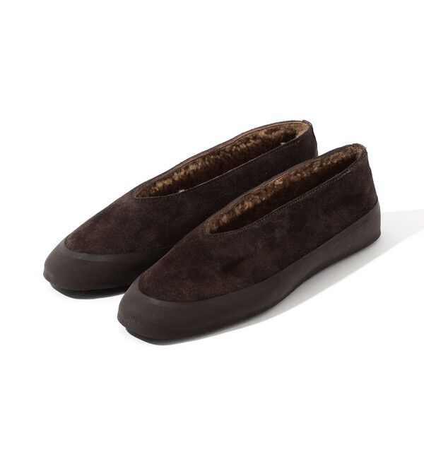 TOMORROWLAND GOODS「LE MONDE BERYL APRES SCI SUEDE スウェードフラットシューズ」|バレエシューズ|
