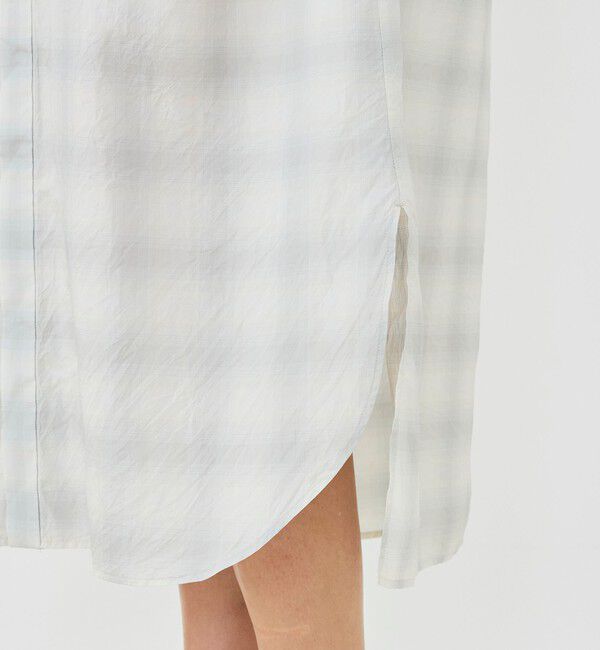 GALERIE VIE「サンライズオンブレチェック スタンドカラーワンピース」|ワンピース|