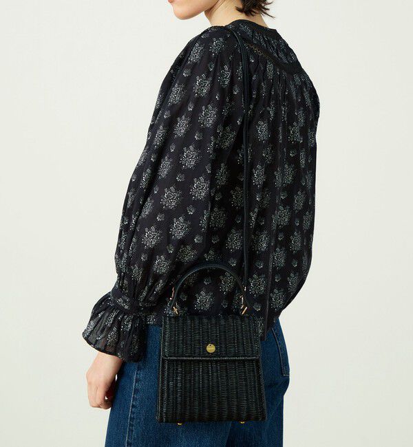 SOULEIADO「SOULEIADO ラタン スクエアバッグ」|かごバッグ|