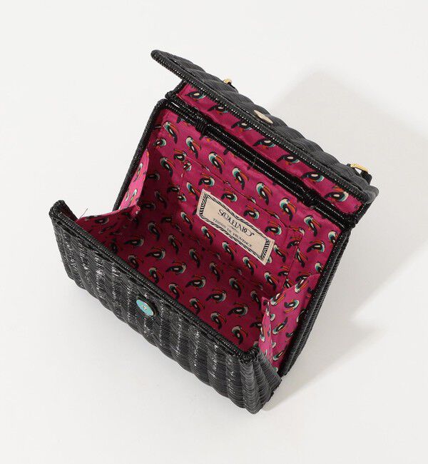 SOULEIADO「SOULEIADO ラタン スクエアバッグ」|かごバッグ|