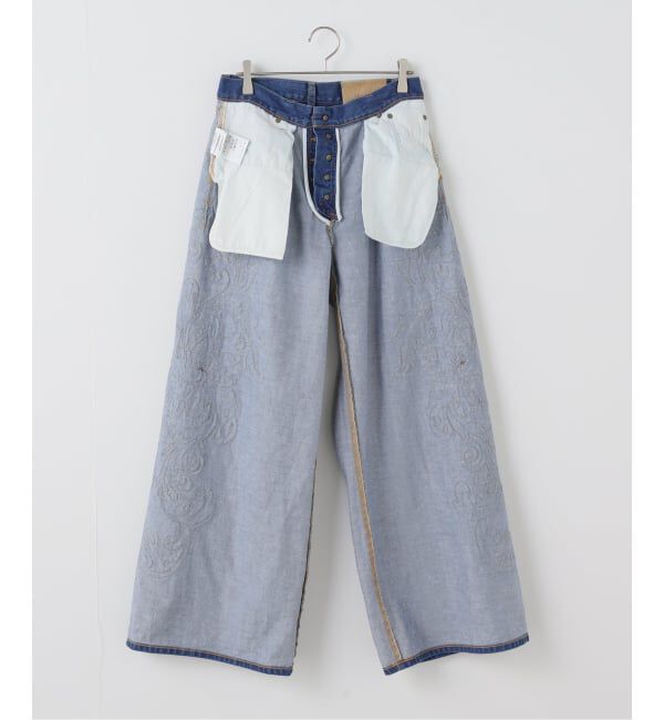  「TAAKK SCULPTURAL EMBROIDERY DENIM PANTS TA26SS-PT331：デニムパンツ」|デニム|