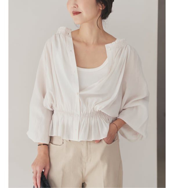 Plage「silky gather ブラウス」|シャツ・ブラウス|