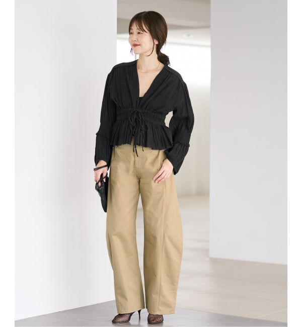 Plage「《予約》NEPLA. / ネプラ SIDE W BELT CURVED チノパンツ」|チノ|