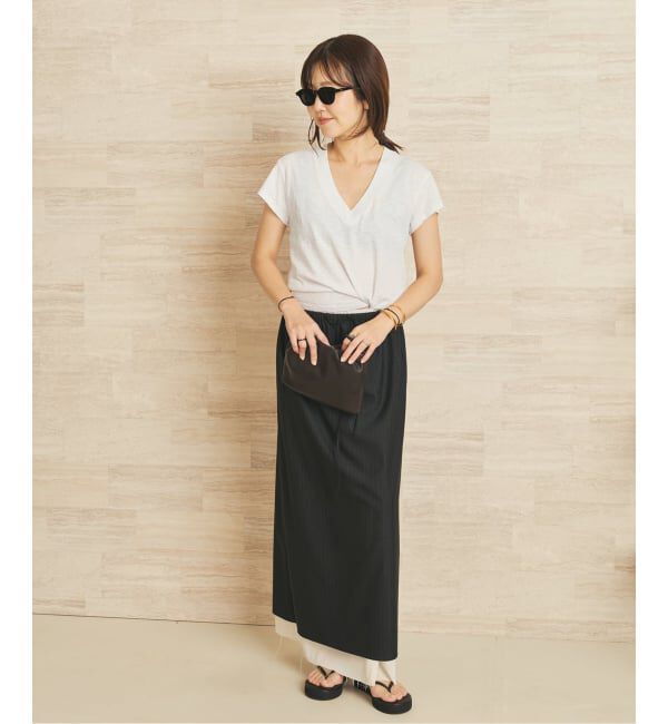 Plage「《予約》LAmade/エルエーメイド slub v neck TEE」|Tシャツ・カットソー|