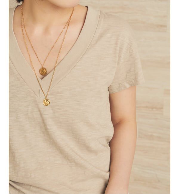 Plage「《予約》LAmade/エルエーメイド slub v neck TEE」|Tシャツ・カットソー|