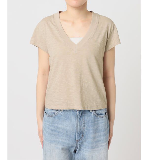 Plage「《予約》LAmade/エルエーメイド slub v neck TEE」|Tシャツ・カットソー|