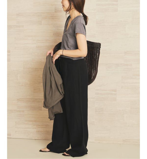 Plage「《予約》LAmade/エルエーメイド slub v neck TEE」|Tシャツ・カットソー|