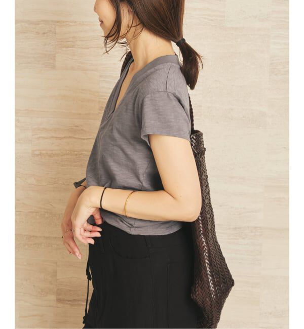 Plage「《予約》LAmade/エルエーメイド slub v neck TEE」|Tシャツ・カットソー|