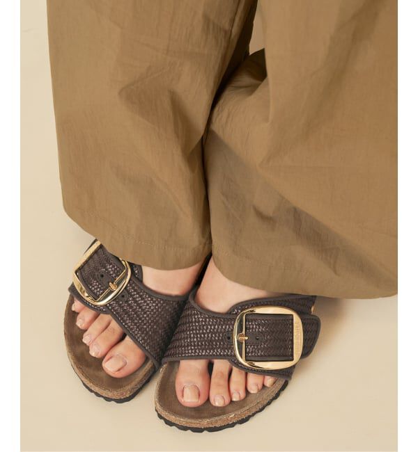 Plage「《予約》BIRKENSTOCK / ビルケンシュトック Madrid Big Buckle Raffia サンダル」|サンダル|