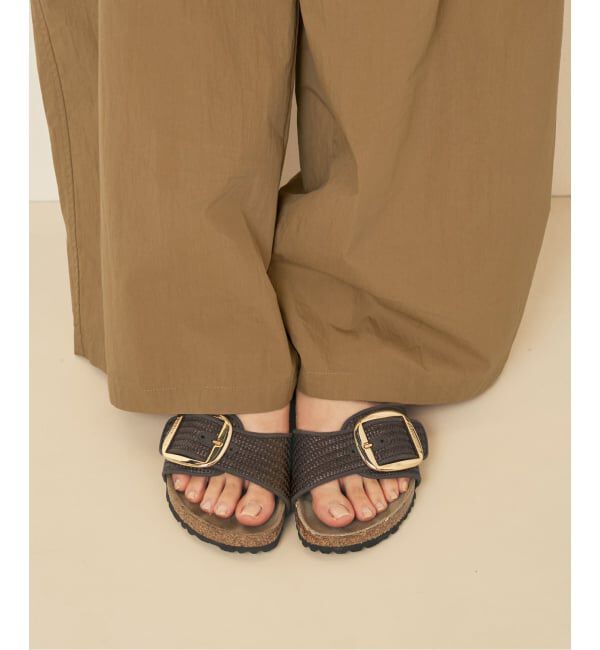 Plage「《予約》BIRKENSTOCK / ビルケンシュトック Madrid Big Buckle Raffia サンダル」|サンダル|