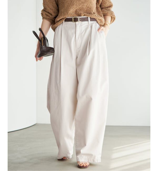Plage「Barrel Chinos パンツ」|チノ|ナチュラル