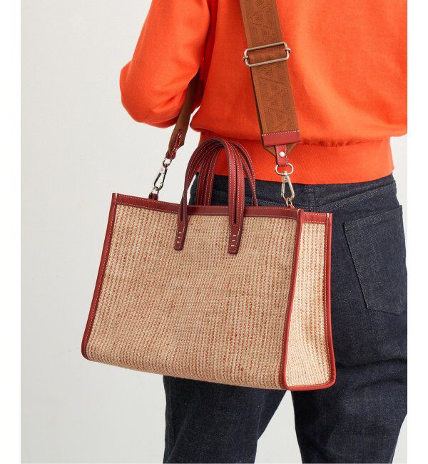 IENA「A VACATION/ア ヴァケーション BREAD M SUMAC STRIPE トートバッグ」|トートバッグ|