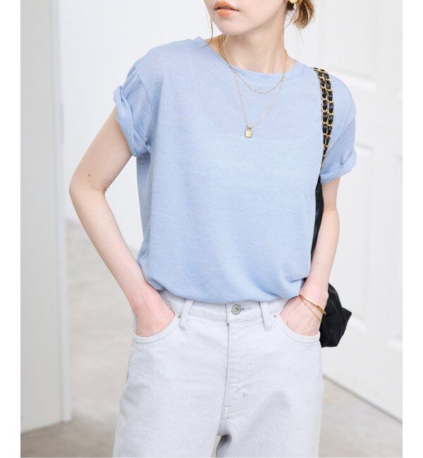 SLOBE IENA「《追加》スラブ5分袖TEE」|Tシャツ・カットソー|