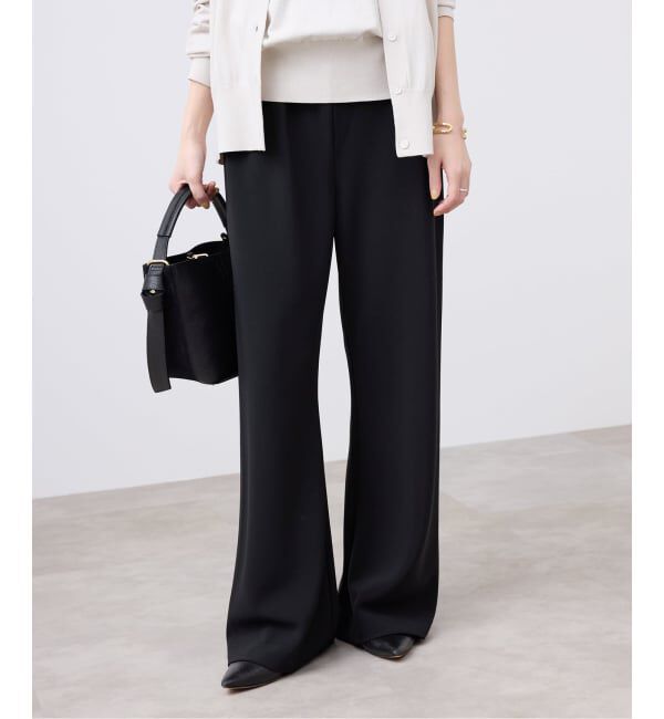 SLOBE IENA「《4サイズ展開/追加2》DOUBLECLOTHパンツ」|その他|ブラック