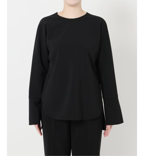 VERMEIL par iena「《追加》ダブルクロスストレッチ T-ブラウス」|シャツ・ブラウス|