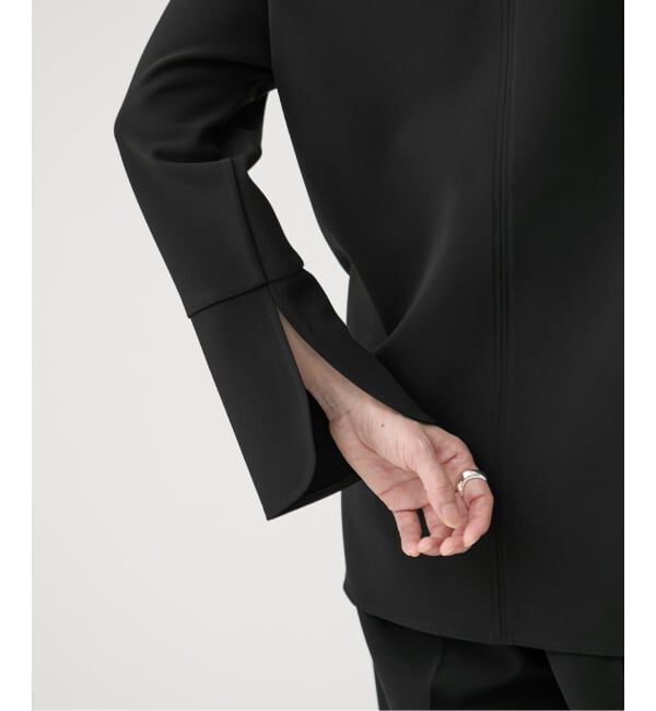 VERMEIL par iena「《追加》ダブルクロスストレッチ T-ブラウス」|シャツ・ブラウス|