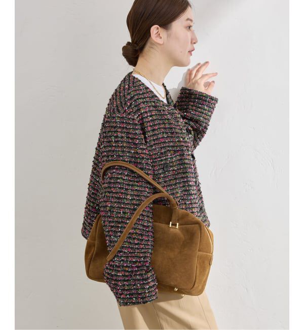 IENA「ファンシーツイードジャケット」|ノーカラージャケット|