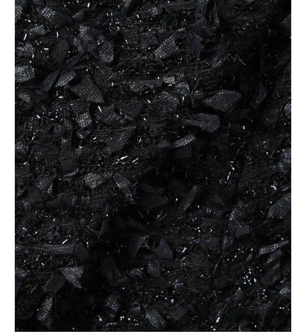 IENA「ファンシーツイードジャケット」|ノーカラージャケット|