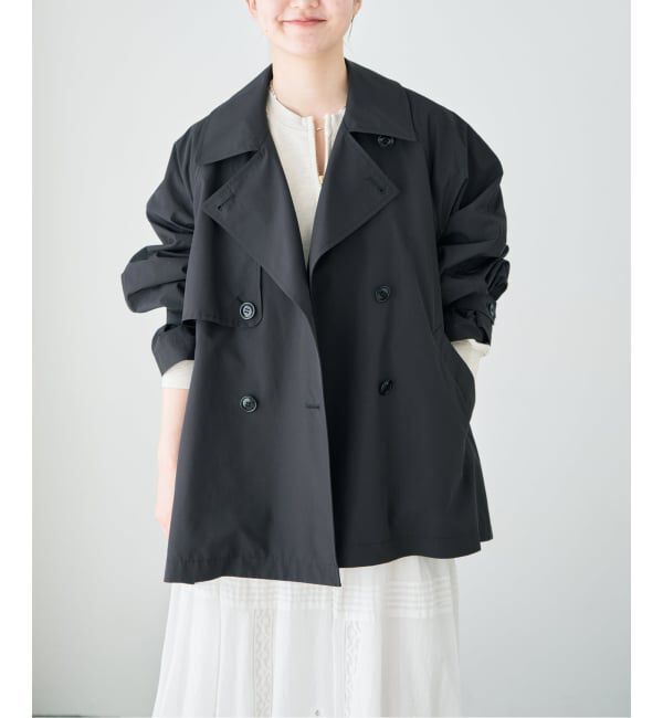 IENA「《新色あり/追加4/洗濯機洗い可》ポプリンオーバーショートコート」|その他|