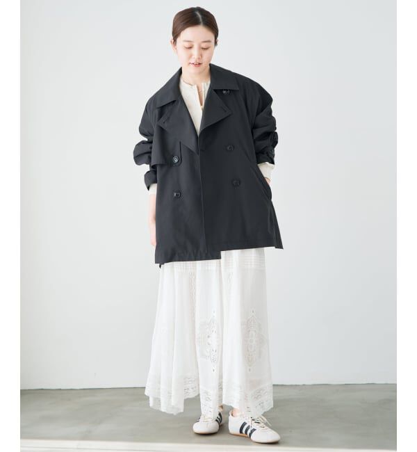 IENA「《新色あり/追加4/洗濯機洗い可》ポプリンオーバーショートコート」|その他|